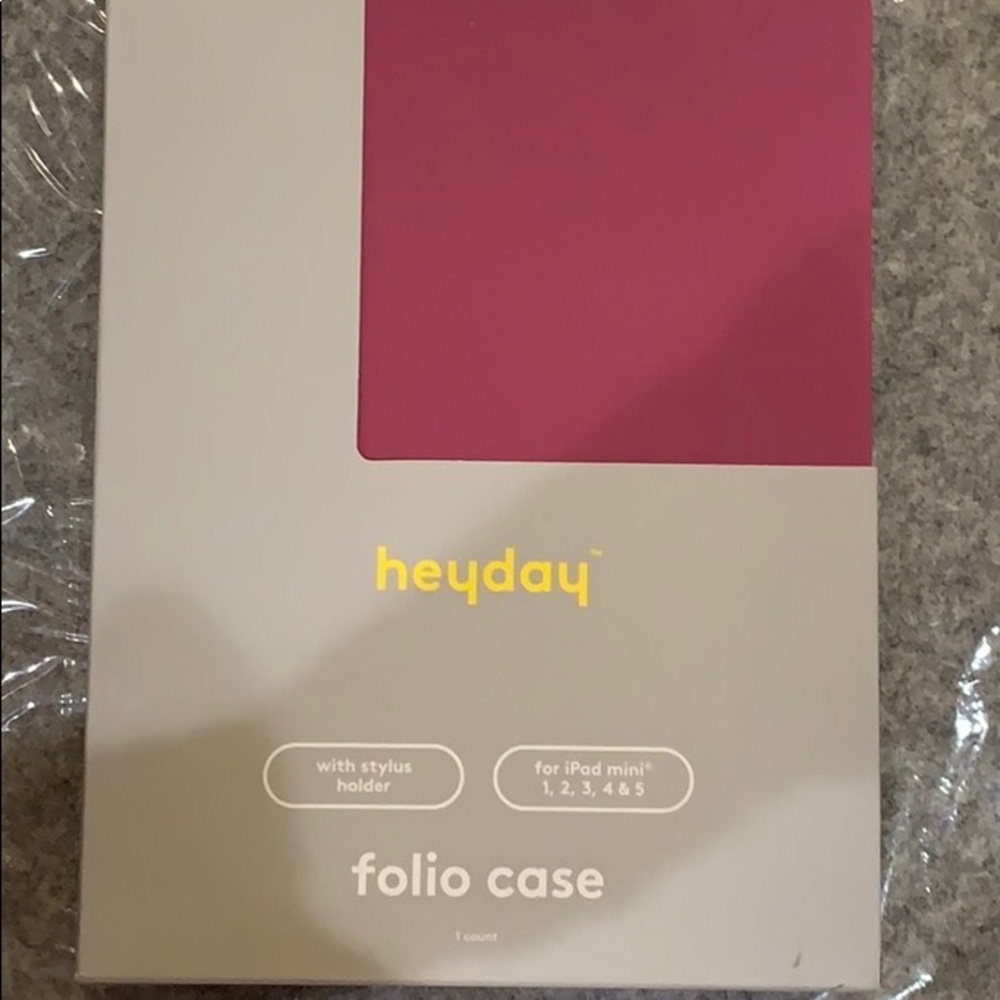 iPad Mini Folio Case Dusty Pink with Stylus Holder New in Box